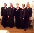 Fra ve: Benedikte M. Vonen, Solveig Helljesen, Merete M. Johnrud, Signe Helga Holsether og Anne Berith Dahl Fra ve: Benedikte M. Vonen, Solveig Helljesen, Merete M. Johnrud, Signe Helga Holsether og Anne Berith Dahl