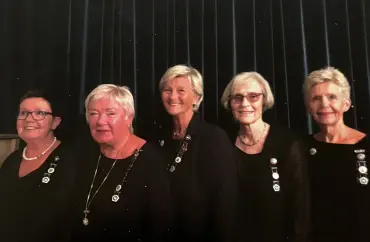 Arbeidsgruppen : Fra venstre: Eks OM Bente S. Skjørestad, Eks Storrepr. Hanne Nagell-Dahl, Eks Storrepr. Hjørdis Skadberg, Eks Storrepr. Eva Botten Nordbø og Storrepr. Else Mide Ollestad Arbeidsgruppen : Fra venstre: Eks OM Bente S. Skjørestad, Eks Storrepr. Hanne Nagell-Dahl, Eks Storrepr. Hjørdis Skadberg, Eks Storrepr. Eva Botten Nordbø og Storrepr. Else Mide Ollestad